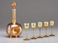 Decanter with Five Cordials