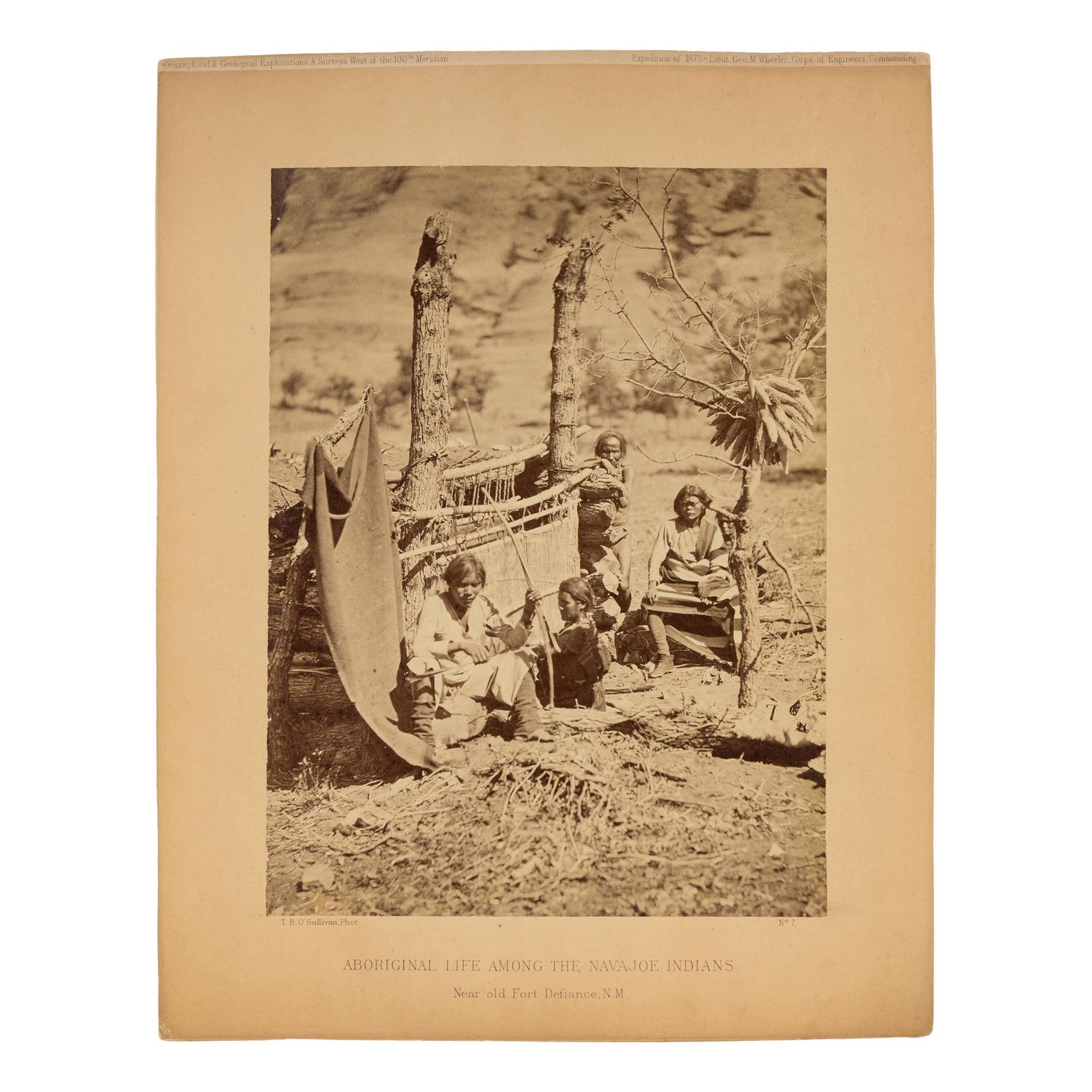 Aboriginal Life Among the Navajo Indians Near Old Fort Defiance, N.M., 1873 (No. 7)