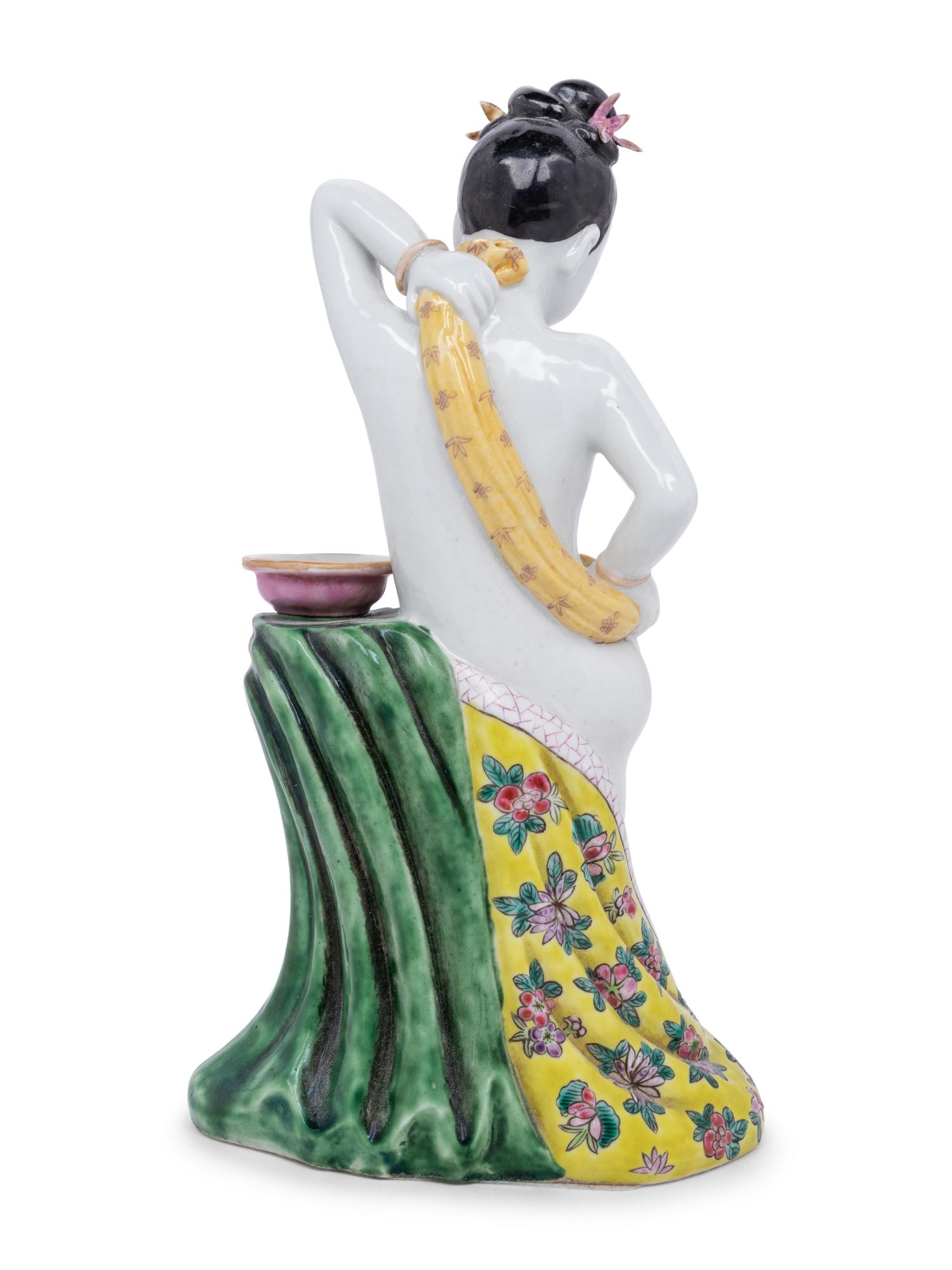 A Chinese Export Erotic Porcelain Figure