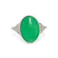 JADE AND DIAMOND RING