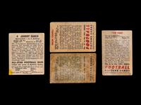 A Group of 31 Bowman and Leaf Post War Football Cards (Including Sid Luckman, Bob Waterfield and Clyde Bulldog Turner),