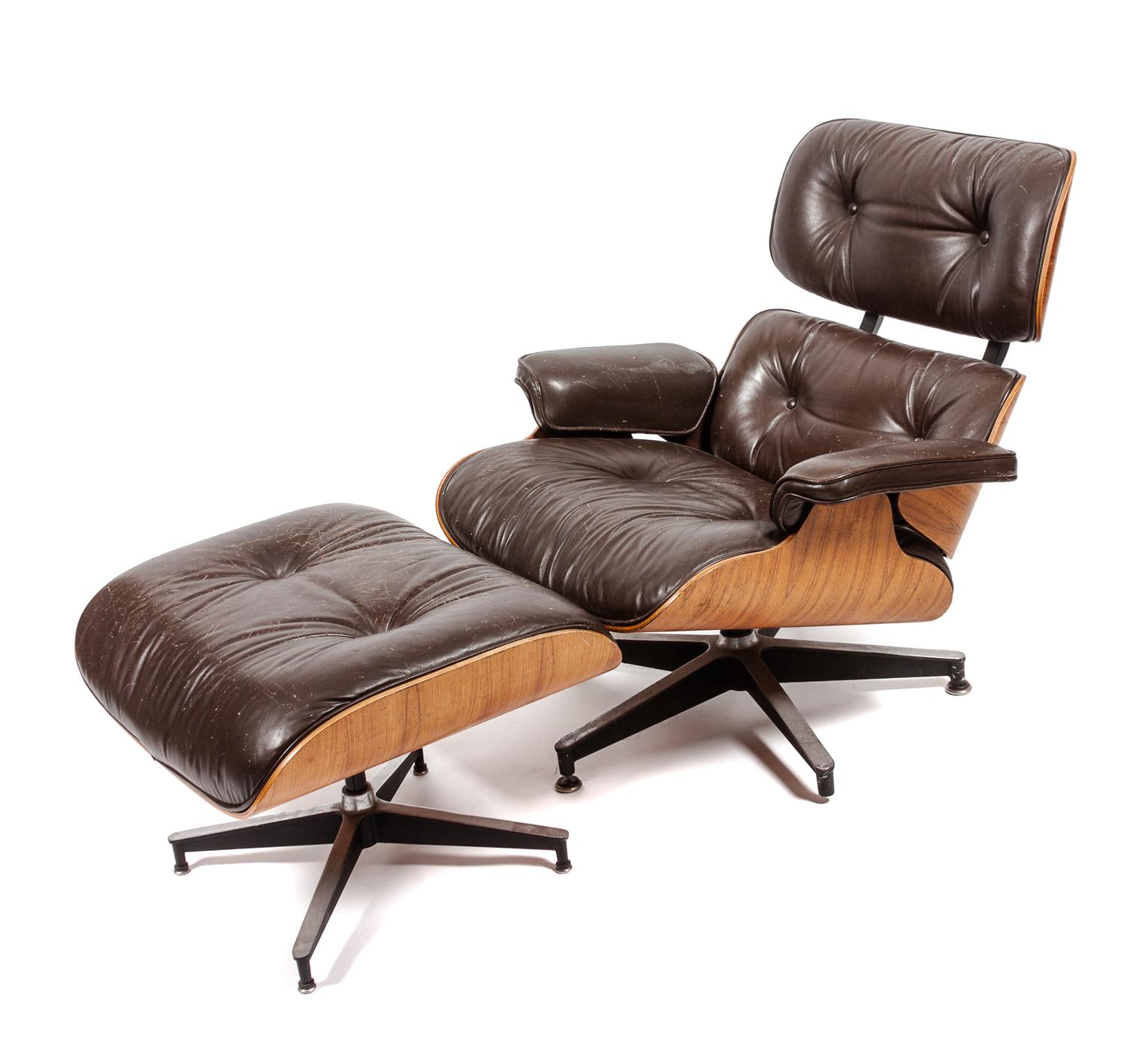 Charles and Ray Eames (American, 1907-1978; 1912-1988), HERMAN MILLER, a 670 lounge chair and 671 ottoman