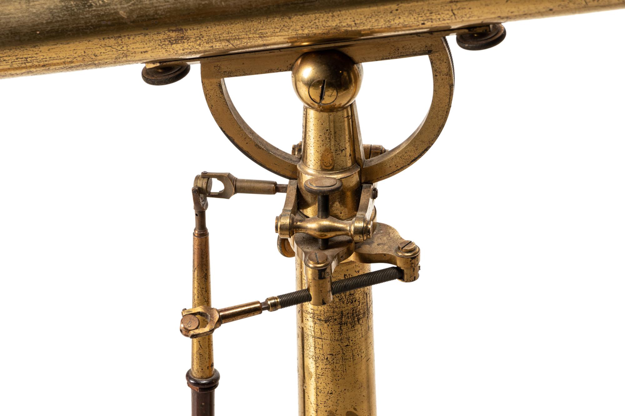 An English Lacquered Brass 3-Inch Table Telescope