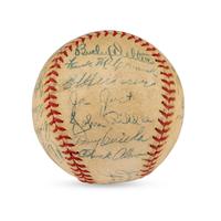 A 1944 Cincinnati Reds Team Signed Autograph Baseball