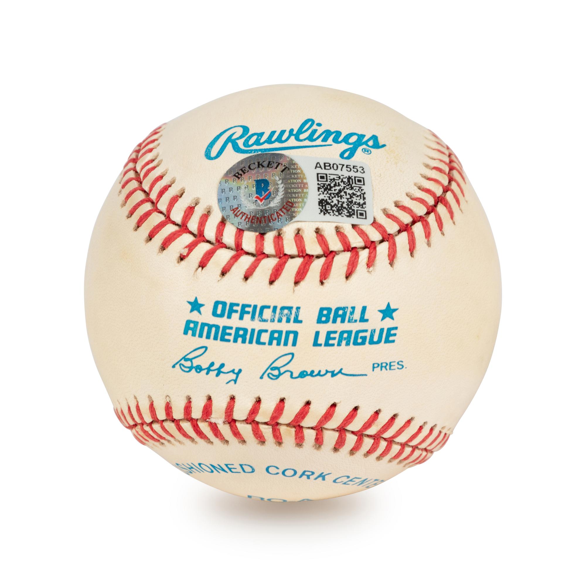 A Ted Williams Signed Autograph Baseball (Beckett Authentication Services BAS Certified),