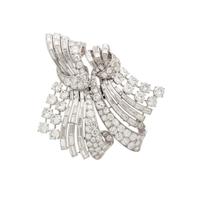 BOUCHERON, PARIS, DIAMOND DOUBLE CLIP BROOCH