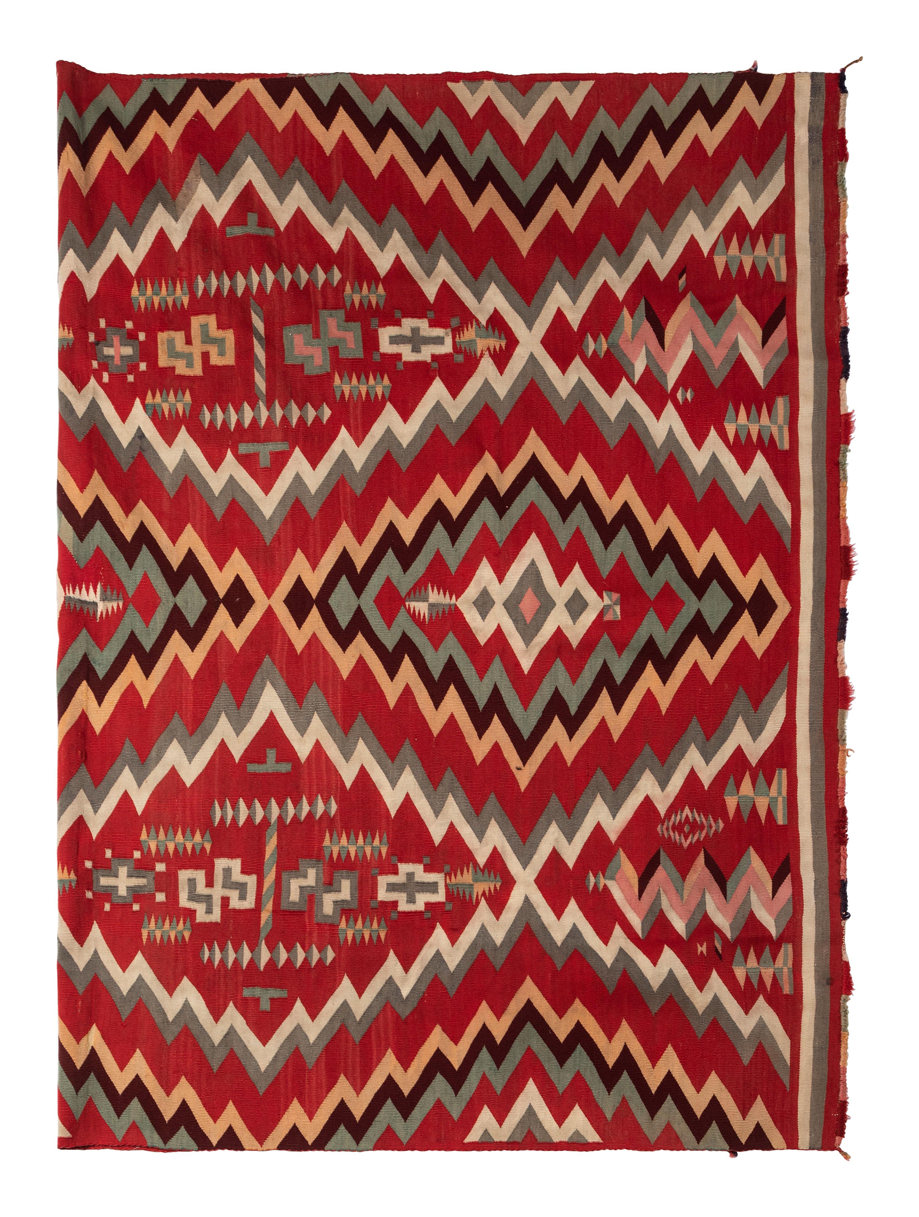 Navajo Germantown Pictorial Weaving / Rug