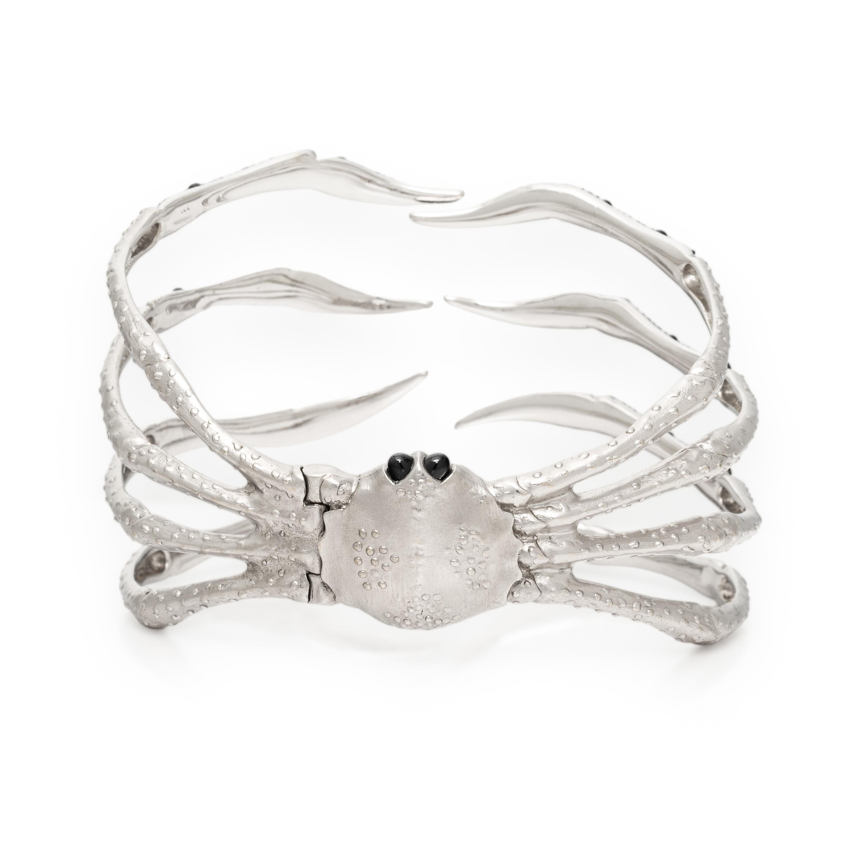Stephen Webster, White Gold and Black Diamond Spider Crab Cuff Bracelet