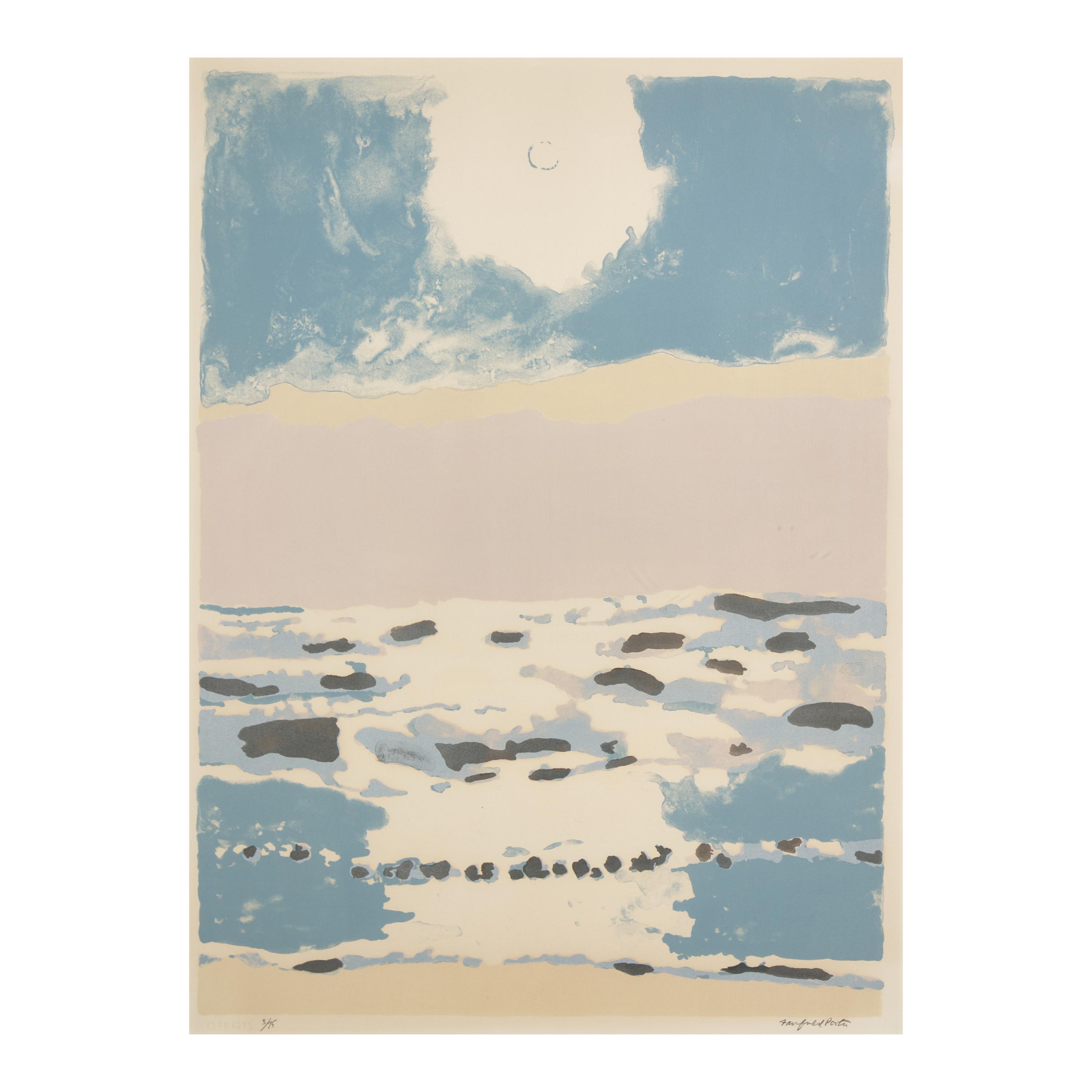 Fairfield Porter (American, 1907-1975) — Sun and Sea (from 1776 USA 1976 Bicentennial Prints ), 1975