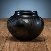 Blackware Pottery Jar