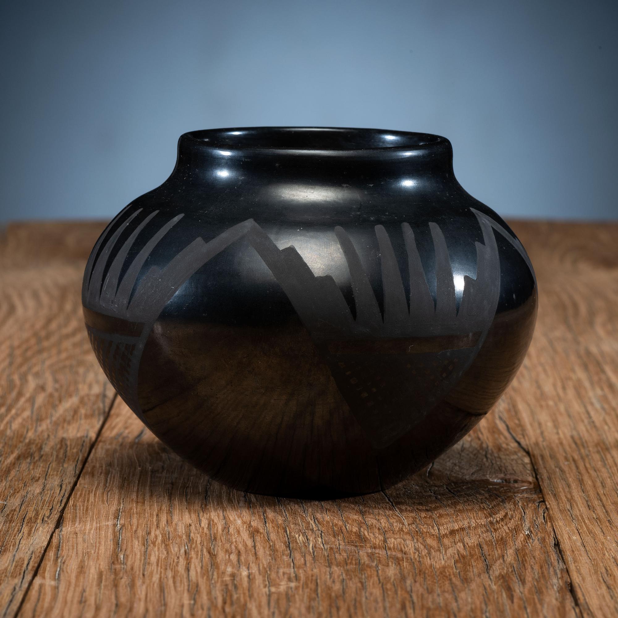 Blackware Pottery Jar