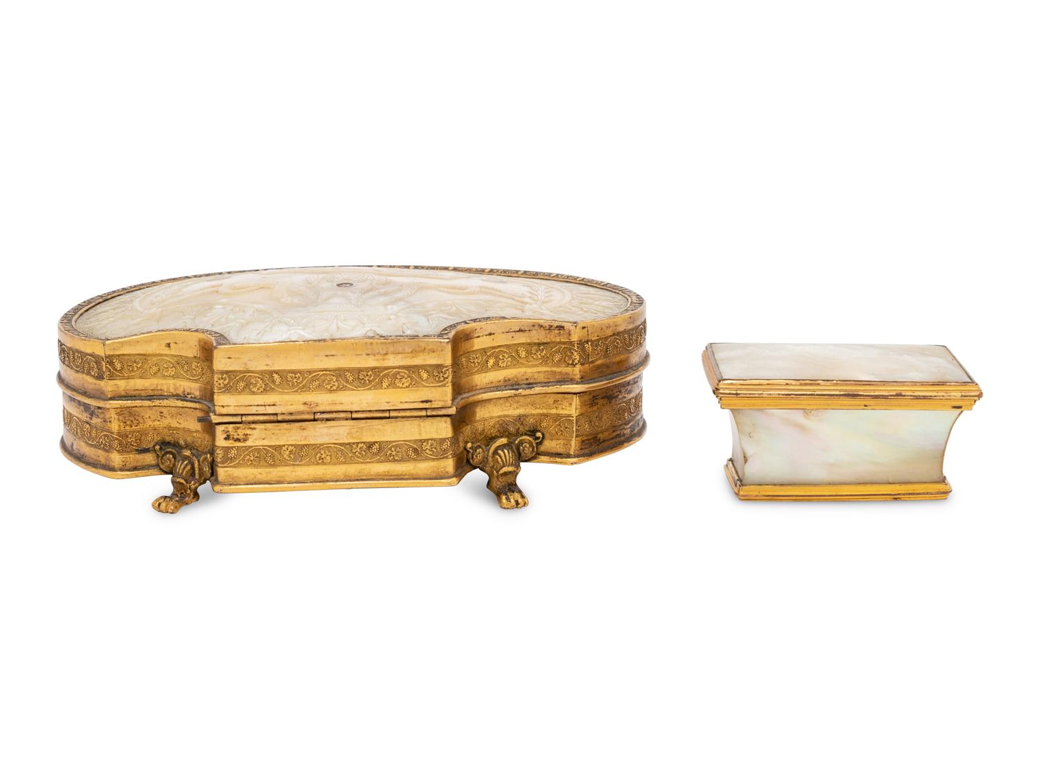 A Palais Royale Necessaire and Snuff Box