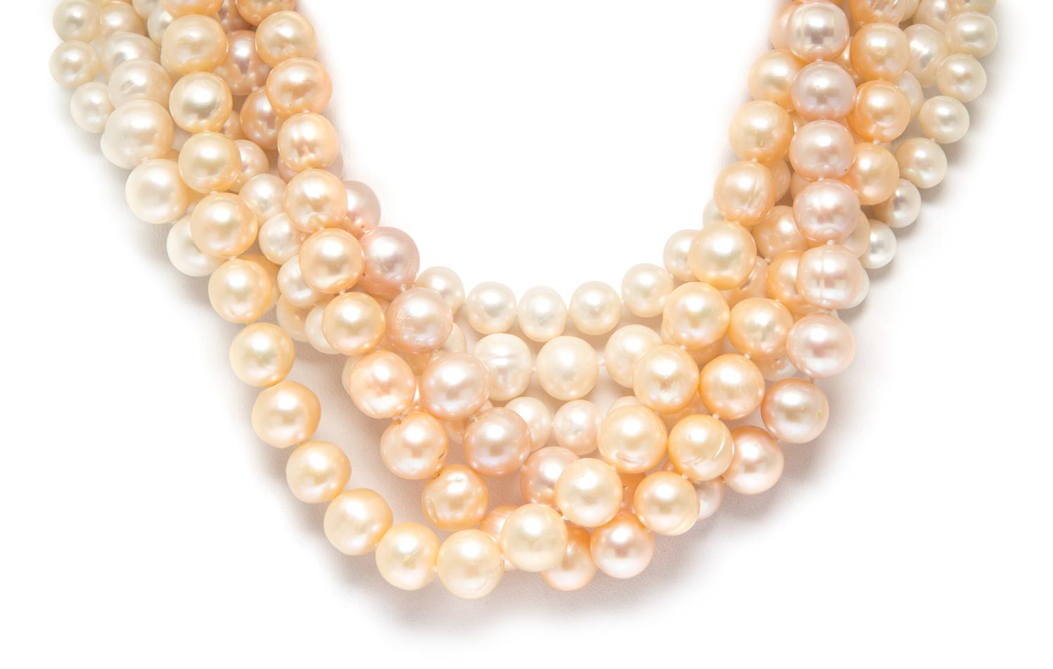 A Collection of Freshwater Cultured Pearl Necklaces,
