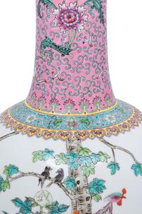 A Pair of Chinese Enameled Porcelain Vases