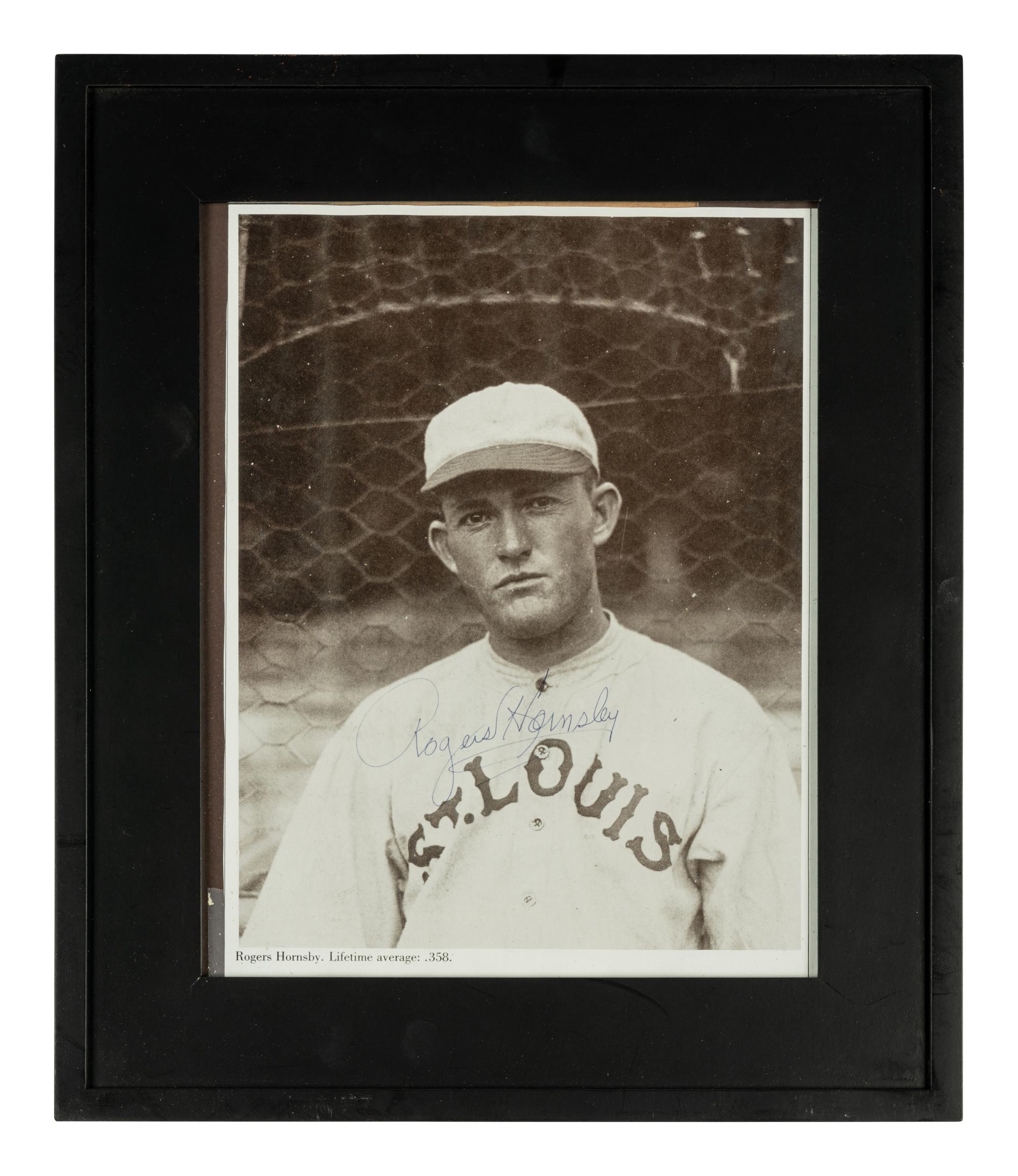 A Rogers Hornsby Signed Autograph Magazine Photo (Beckett Authentication Services)
