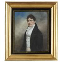Sharples Family, possibly Ellen Sharples (1769-1849) Two portraits: a young lady and a gentleman, early 19th century