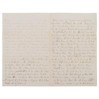 [CIVIL WAR]. 33rd NY Infantry Lieut's letter describing the battle horrors experienced at Antietam. 24 September 1862.