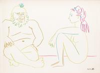 PICASSO, PABLO. Picasso and the Human Comedy. New York, (1954). With 12 lithos.