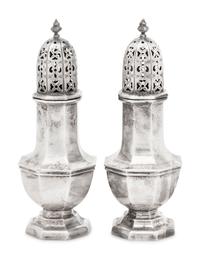A Pair of Edwardian Silver Muffineers