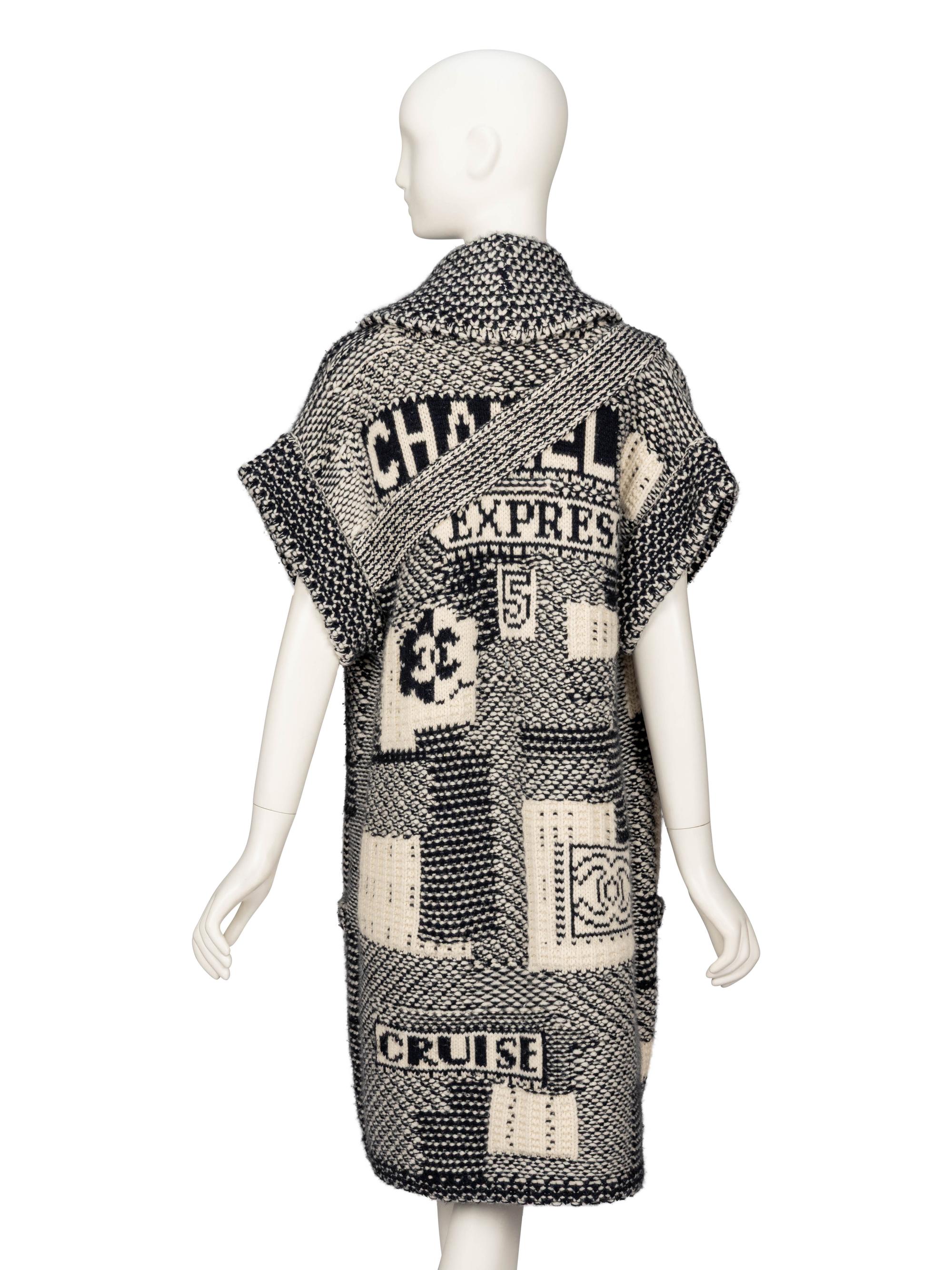 Chanel, Logo-Knit Cashmere Duster
