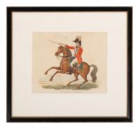Six Hand-Colored Engravings of Napoleonic Wars Commanders