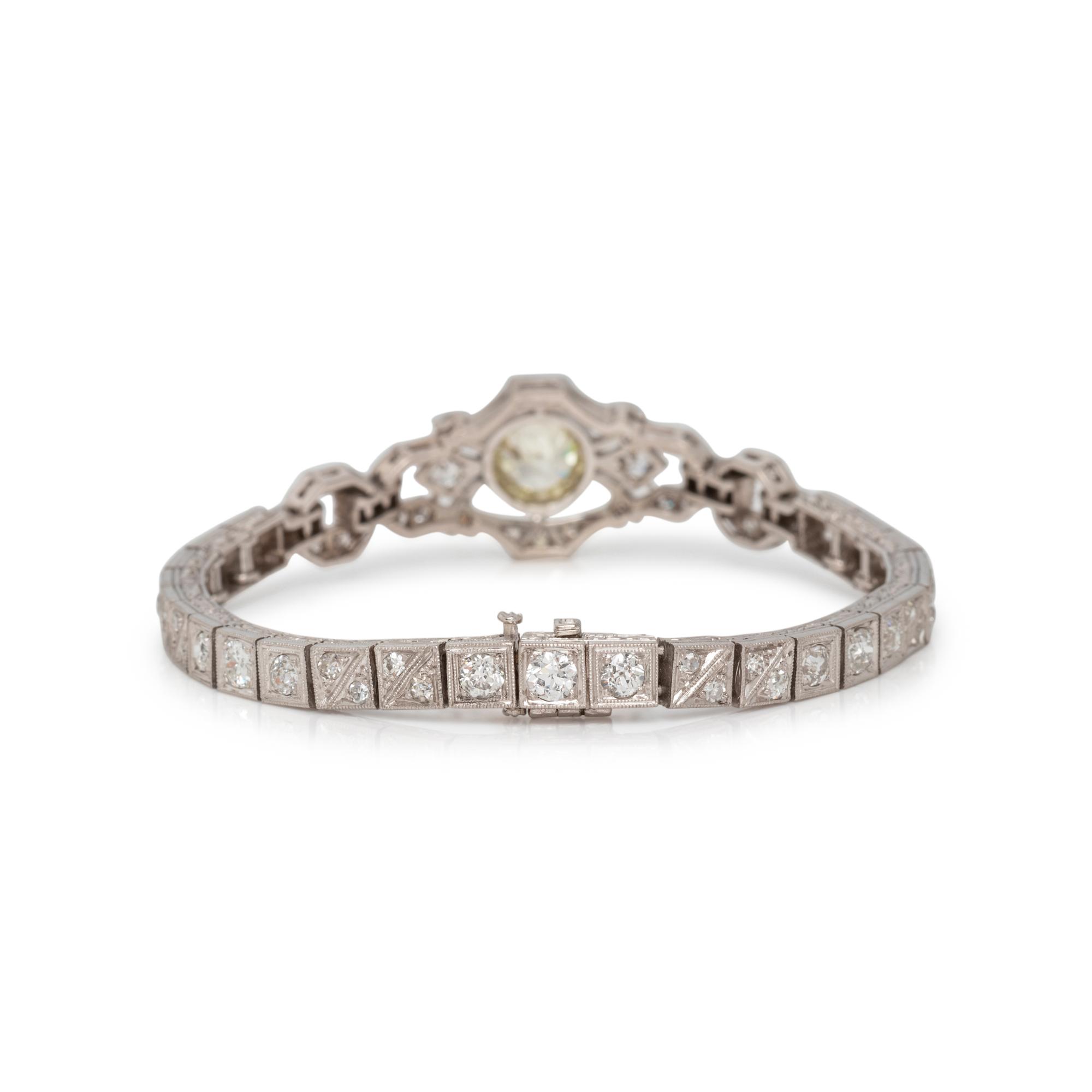 ANTIQUE, DIAMOND BRACELET
