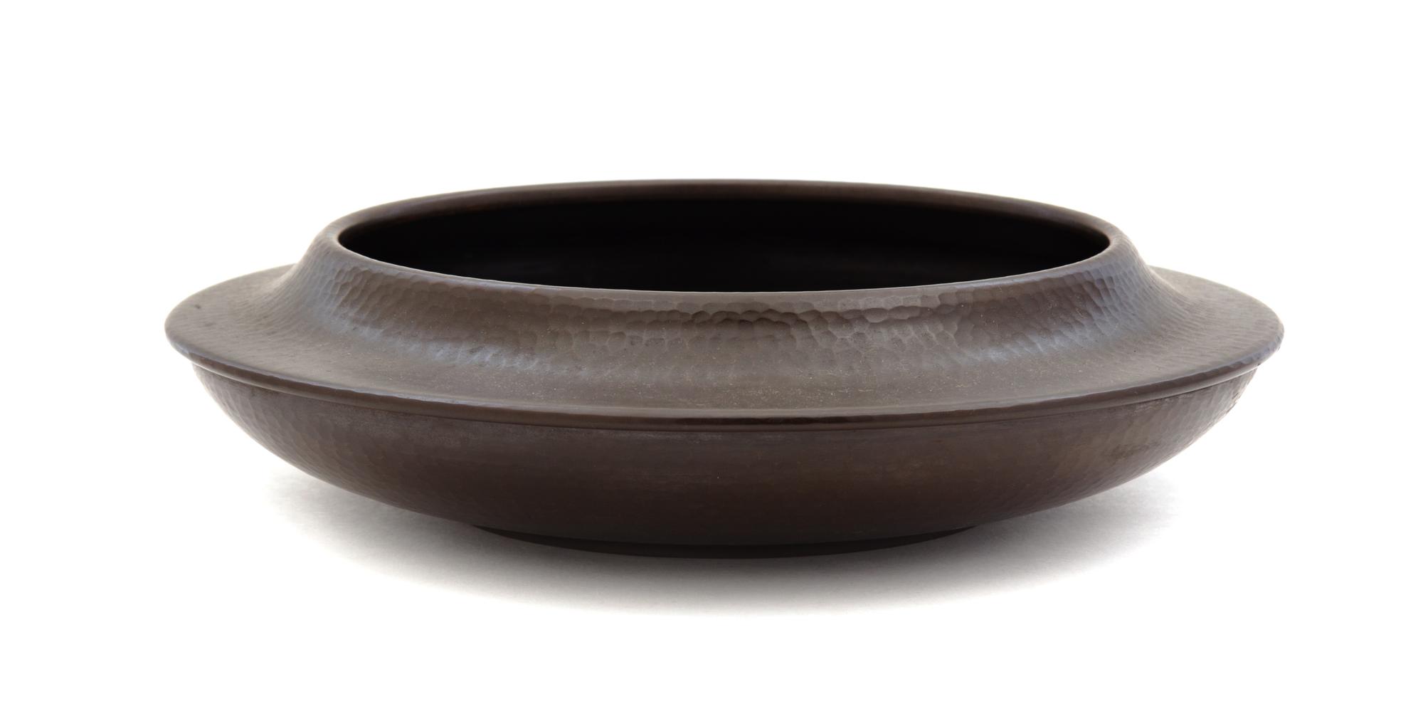 A Roycroft Hammered Copper Bowl Height 3 x diameter 11 inches.