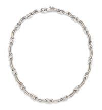 An 18 Karat White Gold and Diamond Collar Necklace,