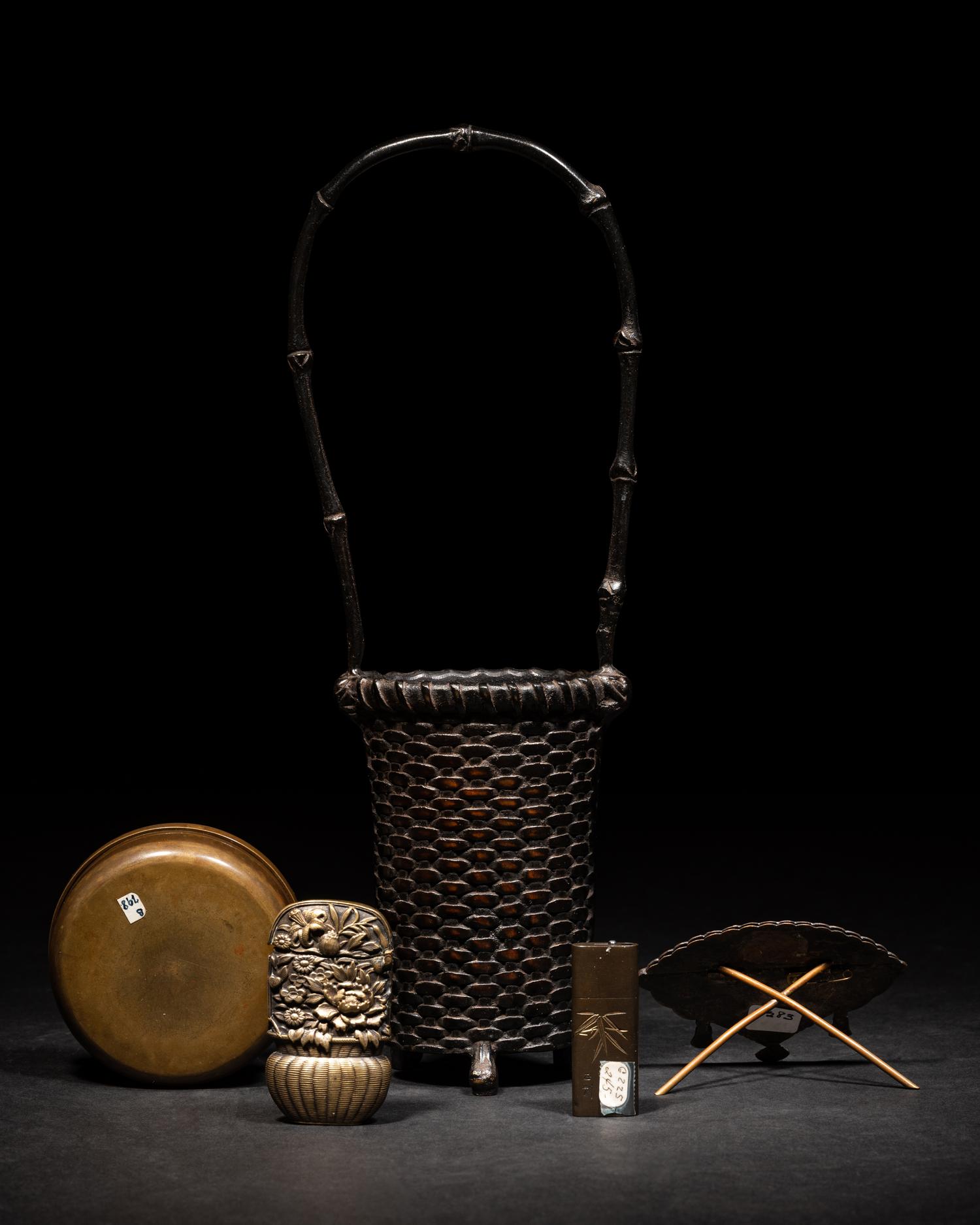Five Japanese Mixed-Metal Scholar's Objects