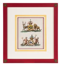 A Set of Ten English Engravings of Coats of Arms