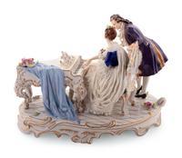 A Volkstedt Porcelain Figural Group