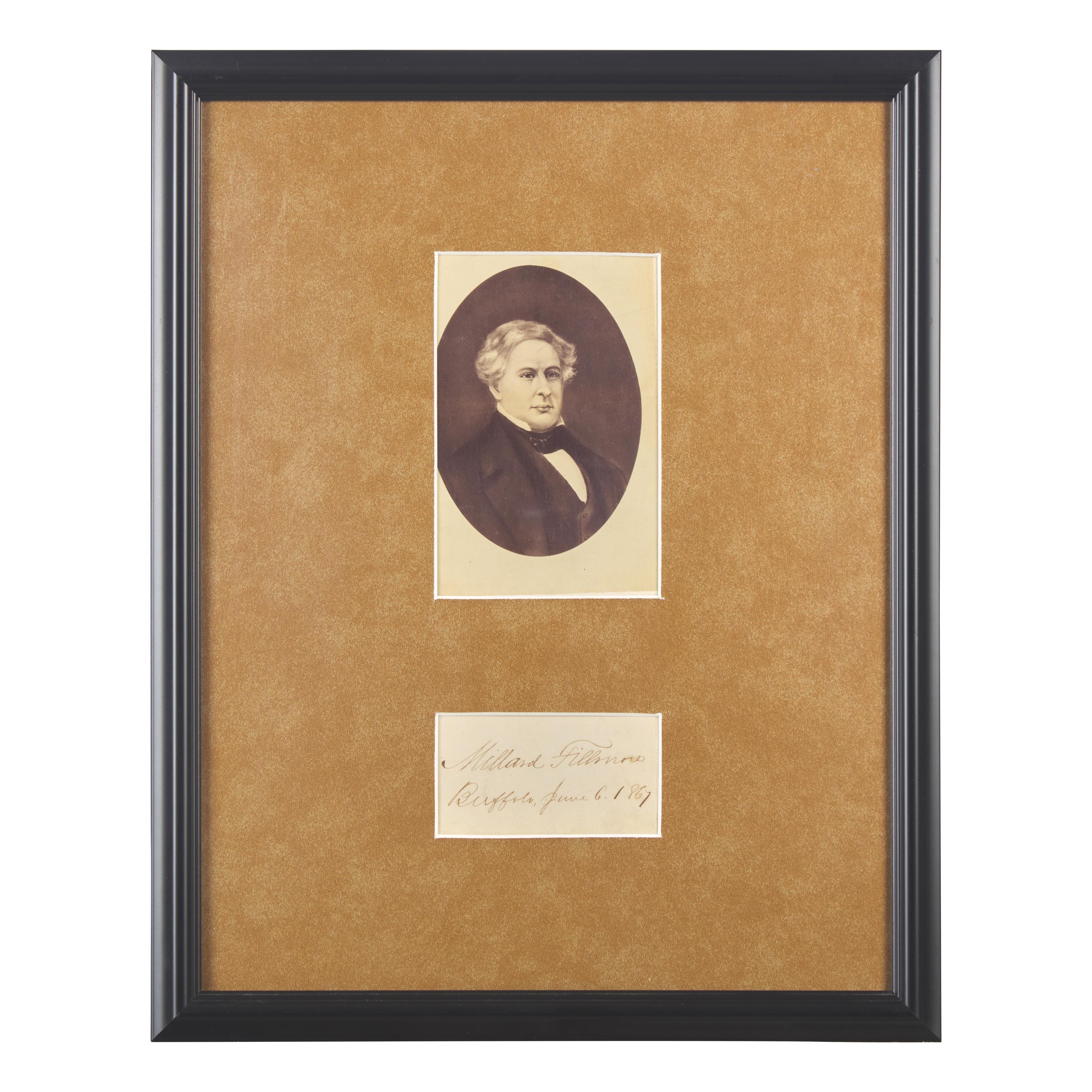 [Presidential] Fillmore, Millard. Cut signature