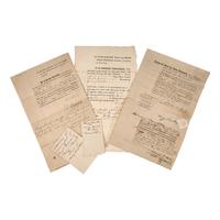 [African-Americana] [Abolition] Clinton, De Witt. Group of 3 Partially-Printed Manumission Documents