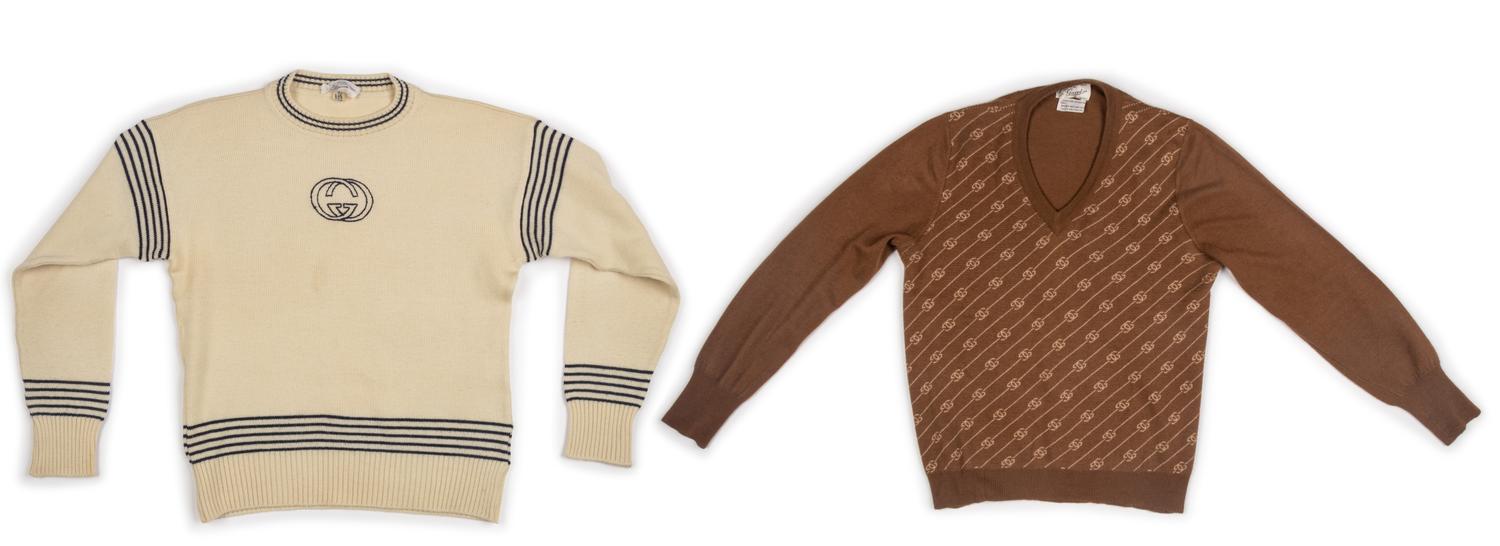 Two Men's Gucci Sweaters, 1970s