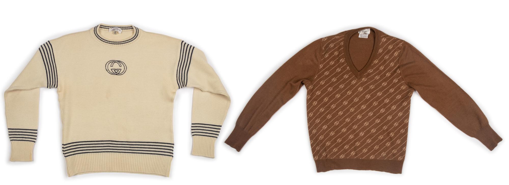 Two Men's Gucci Sweaters, 1970s