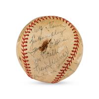 A 1944 Pittsburgh Pirates Team Signed Autograph Baseball Featuring Paul Waner (JSA Letter of Authenticity),
