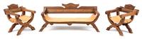 Three Southwestern Style Furniture Articles Width of bench 6 1/2 inches. — Joe and Kay Franek
