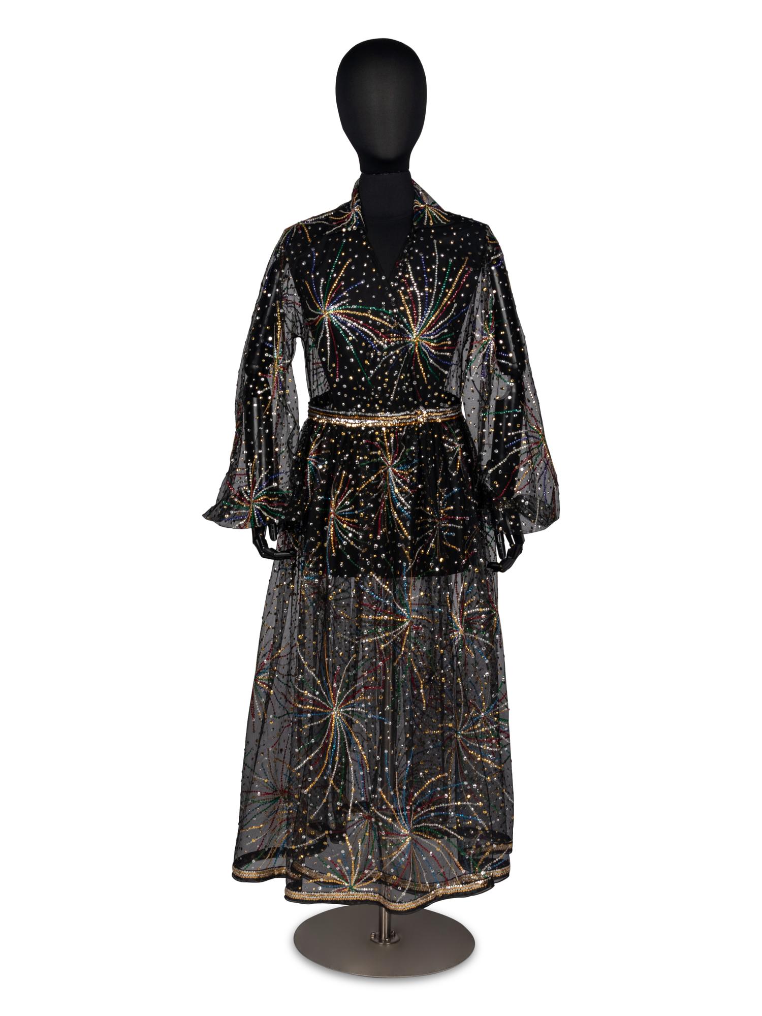 Rare Halston "Fireworks" Dress, 1980