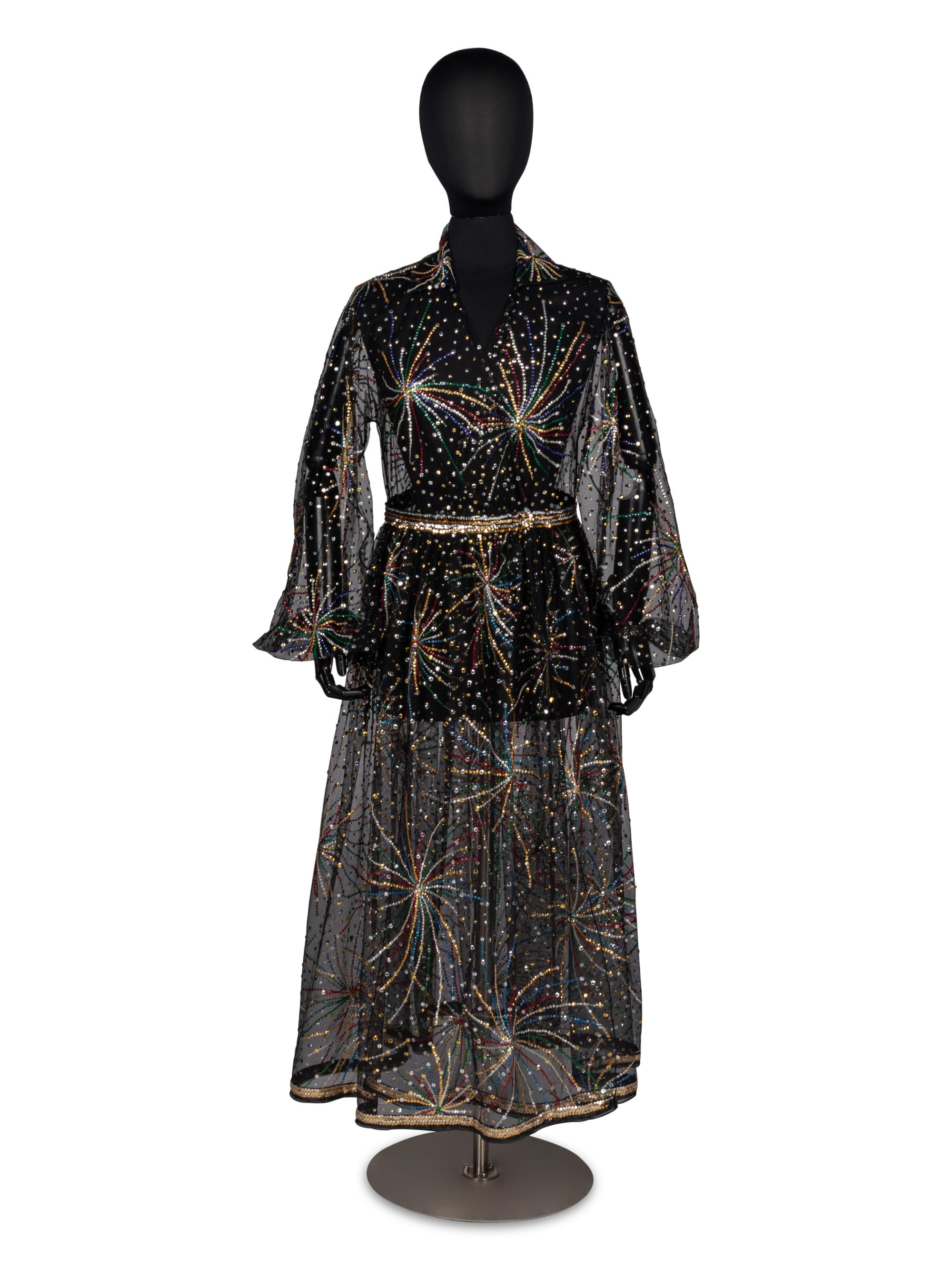 Rare Halston "Fireworks" Dress, 1980