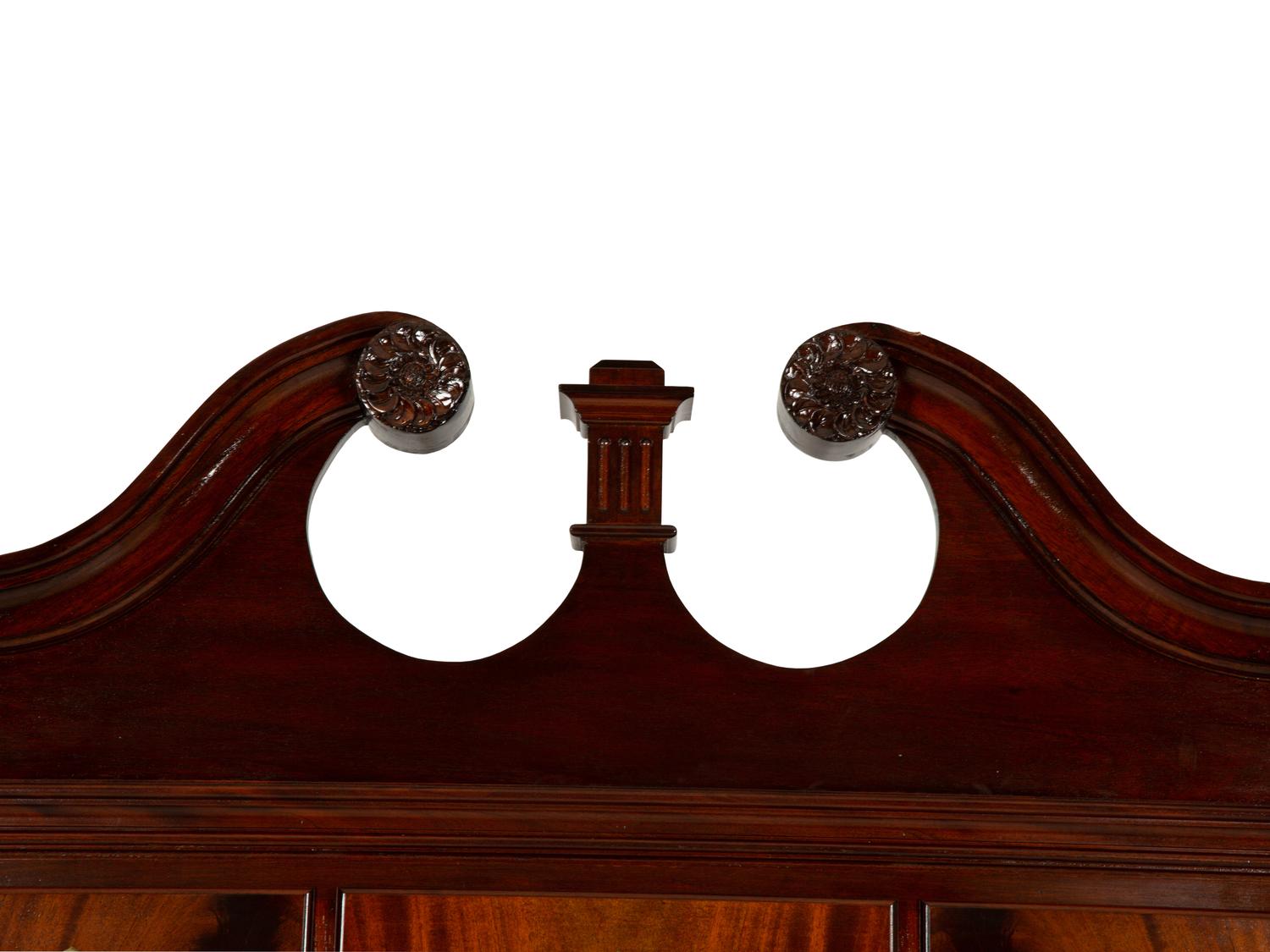 A Pair of George II Style Mahogany Chest on Chests