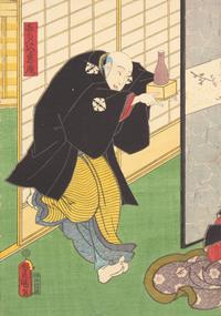 Kunisada (Toyokuni III, Japanese 1786-1864) Four Unframed Woodblock Triptychs