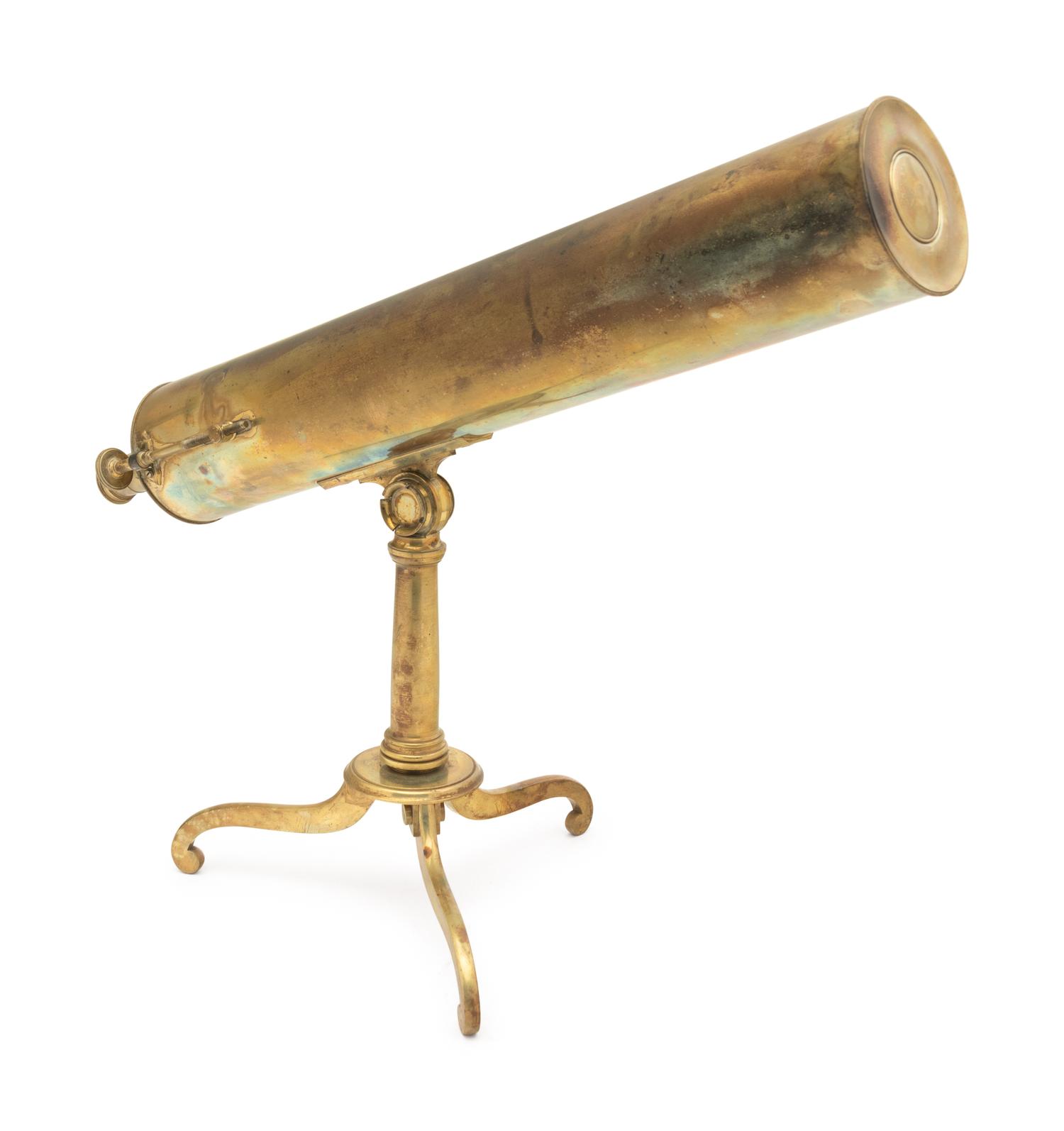 An English Brass 4-Inch Reflecting Table Telescope