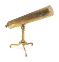 An English Brass 4-Inch Reflecting Table Telescope