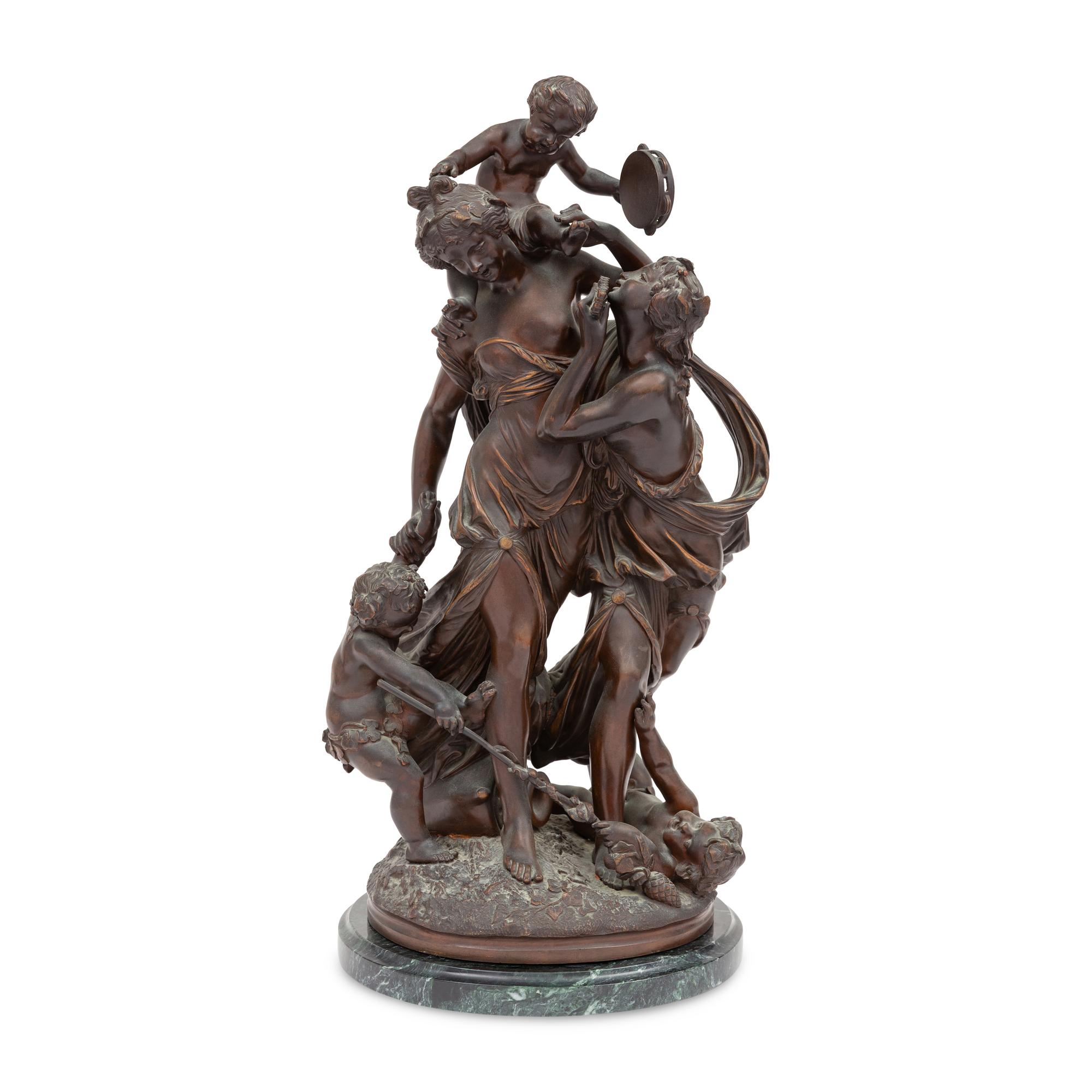 Bacchantes and Dancing Putti, 19th Century