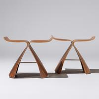 Sori Yanagi (Japanese, 1915–2011) — Pair of Butterfly Stools for Tendo Mokko, Japan, 1954 / c. 2010