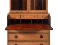 A Baker Georgian Style Secretary Bookcase