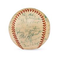 A 1956 Cincinnati Reds Team Signed Autograph Baseball