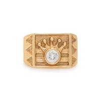 YELLOW GOLD AND DIAMOND RING