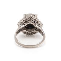 BOULDER OPAL AND DIAMOND RING