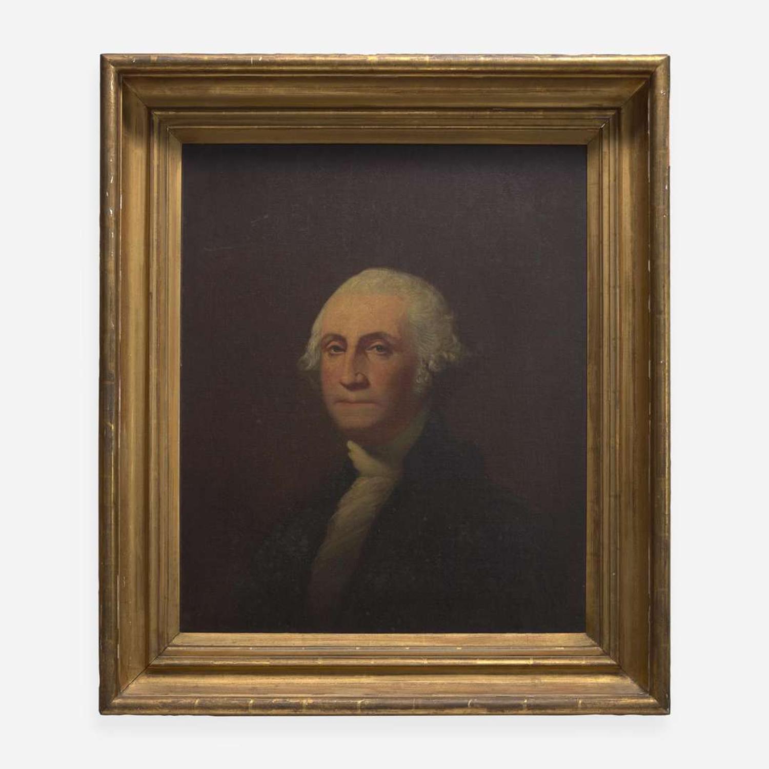American School 19th century, After Gilbert Stuart (1755-1828) Portrait of George Washington (1732-1799)